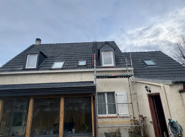 Résultat final d’une toiture anthracite