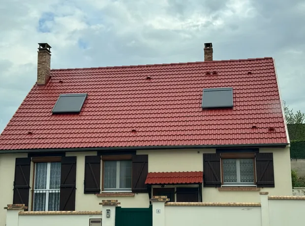 Pose d’un closoir ventilé au faîtage